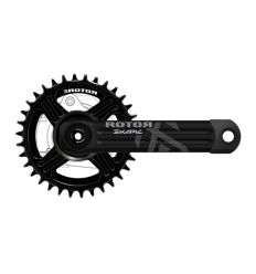 Bielas Rotor Fazua E-MTB Round DM Negro