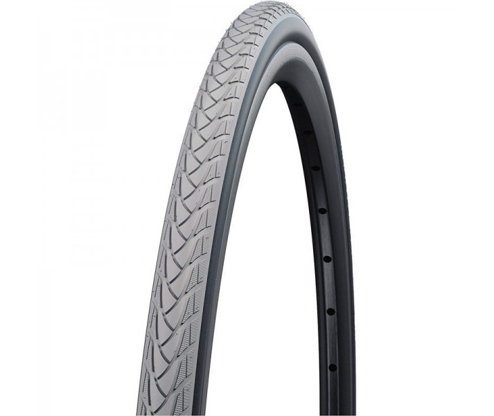 Cubierta Schwalbe Marathon Plus 24x1-3/8 HS440 Twinskin Rigída Gris / Negro