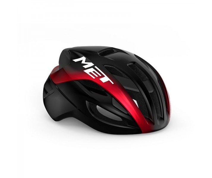 Casco Met Rivale MIPS Negro/Rojo Metálico Brillo