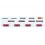 4 Adhesivos Ruedas Bontrager Aeolus XXX Wheelsystem Negro/Rojo