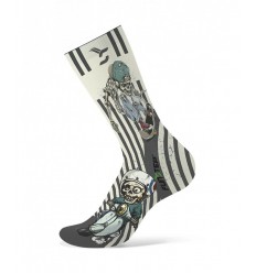 Calcetines Funstep Con Dibujos Blanco Roto/Gris