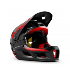 Casco Met Parachute Mcr Mips Negro/Rojo Mate Brillo