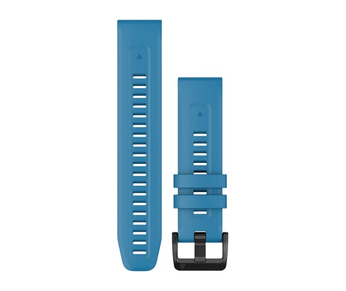 Correa Garmin de reloj QuickFit® 22, Azul, componentes de acero inoxidable en negro