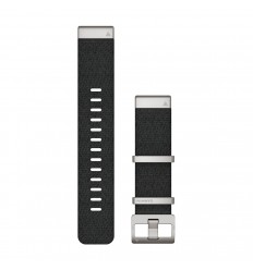 Correa Garmin de reloj QuickFit® 22, Correa Garmin de nailon jacquard  Negro