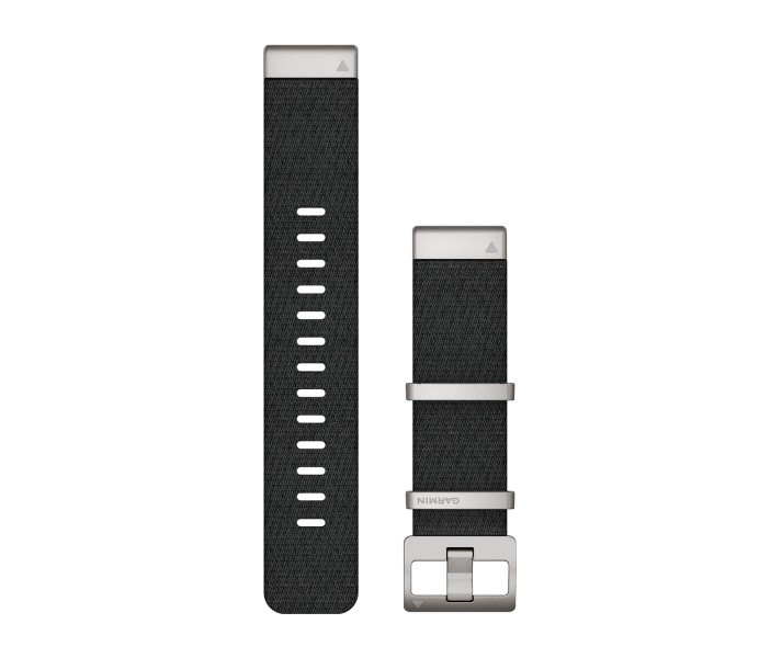 Correa Garmin de reloj QuickFit® 22, Correa Garmin de nailon jacquard  Negro