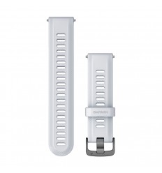 Correa Garmin para reloj (Forerunner® 955), blanco piedra con hebilla gris pizarra