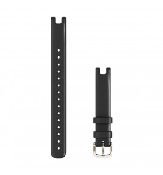 Correa Garmin para Lily® (14 mm), Cuero italiano negro, hebilla en oro crema (Grande)