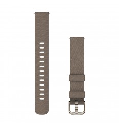 Correa Garmin para Lily® 2 (14 mm), Nylon color café, hebilla en oro crema