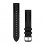 Correa Garmin de desmontaje rápido (18 mm), Cuero negro, hebilla de color gris