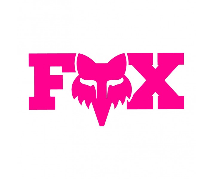 Pegatina Fox F Head X 7,5 cm Rosa