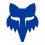 Pegatina Fox Head 18 cm Azul