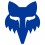 Pegatina Fox Head 8 cm Azul