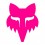 Pegatina Fox Head 4 cm Rosa