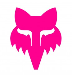 Pegatina Fox Head 4 cm Rosa