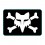Pegatina Fox Victory Logo 5 cm Negro