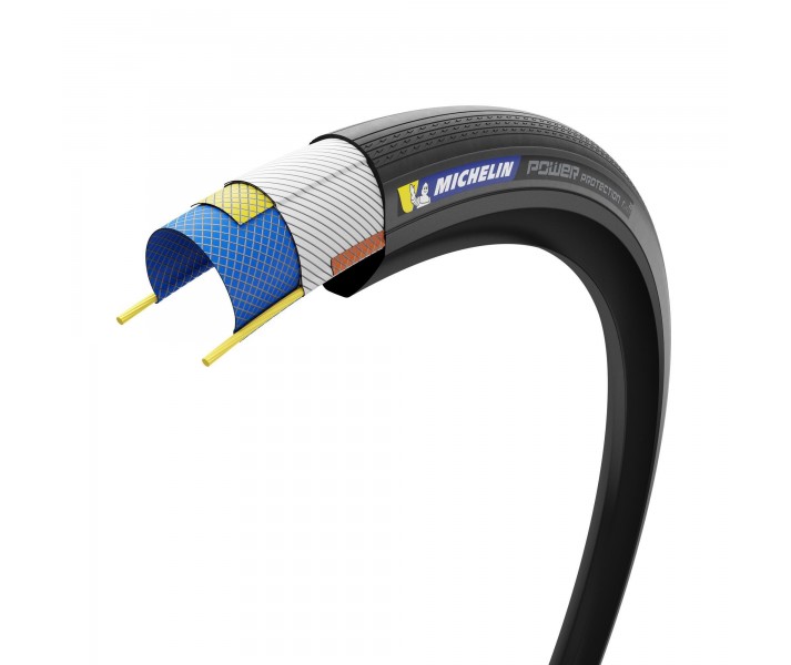 Cubierta Michelin Power Protection TRL 700x28 Negro